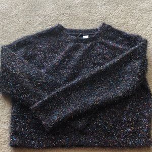 Crop multi colored long sleeve shirt